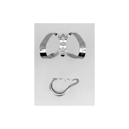 Kulzer 50057384 Ivory Metal Rubber Dam Clamp Wingless Labial Prep Anterior #9 Kulzer 50057384 Ivory Metal Rubber Dam Clamp Wingless Labial Prep Anterior #9